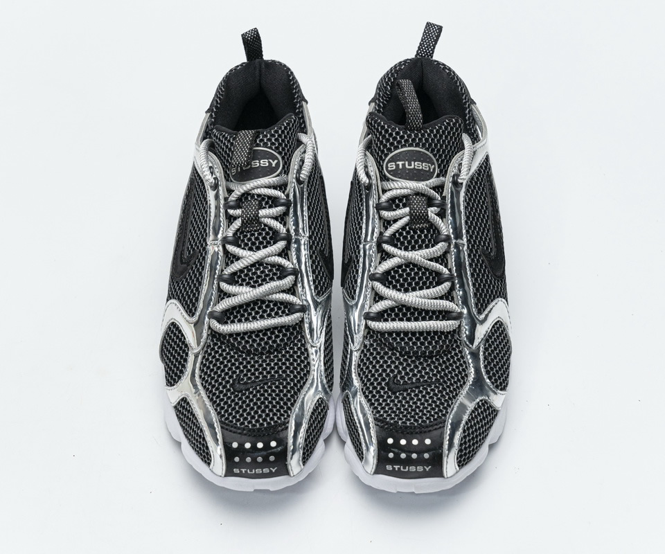 Stussy Nike Air Zoom Spiridon Cage 2 Black Silver Cu1854 001 2 - www.kickbulk.co