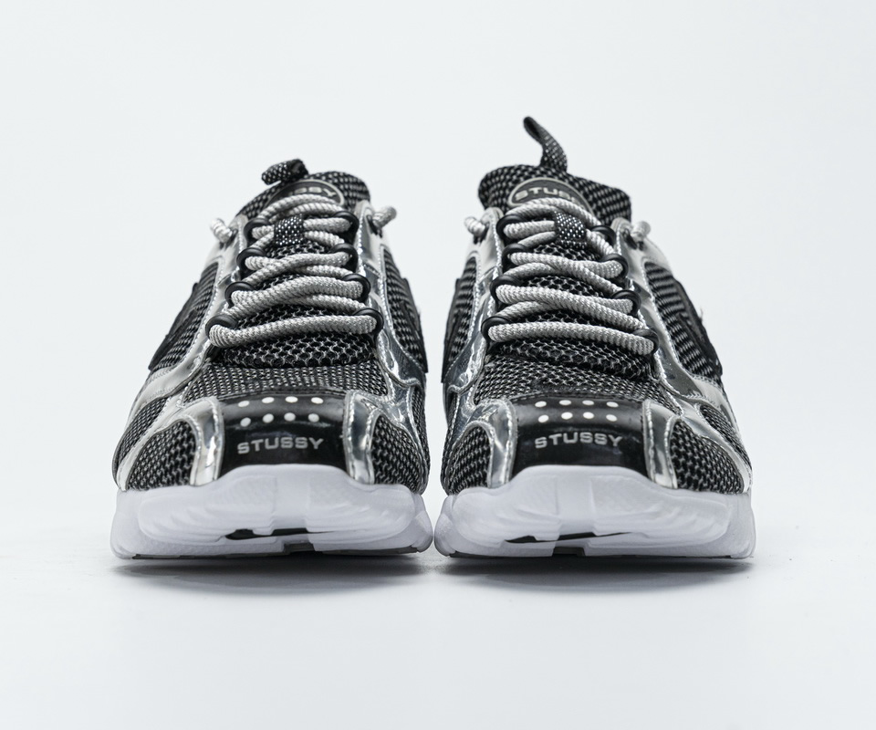 Stussy Nike Air Zoom Spiridon Cage 2 Black Silver Cu1854 001 6 - www.kickbulk.co