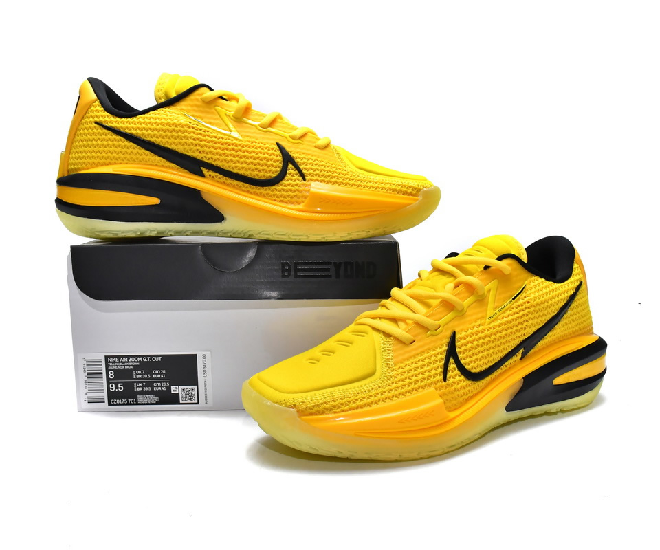 Nike Air Zoom Gt Cut Ep Yellow Black Brown Cz0175 701 6 - www.kickbulk.co