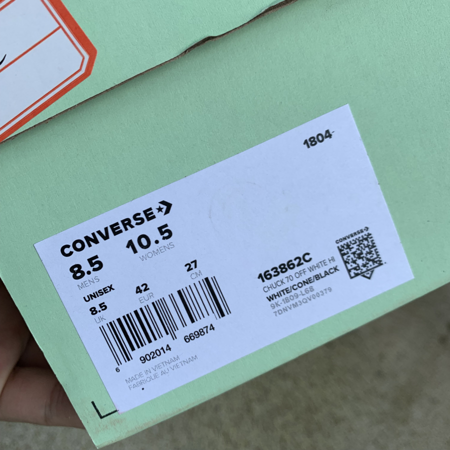 Converse Chuck Taylor 70 x Off White - 163862c - Sneakersnstuff