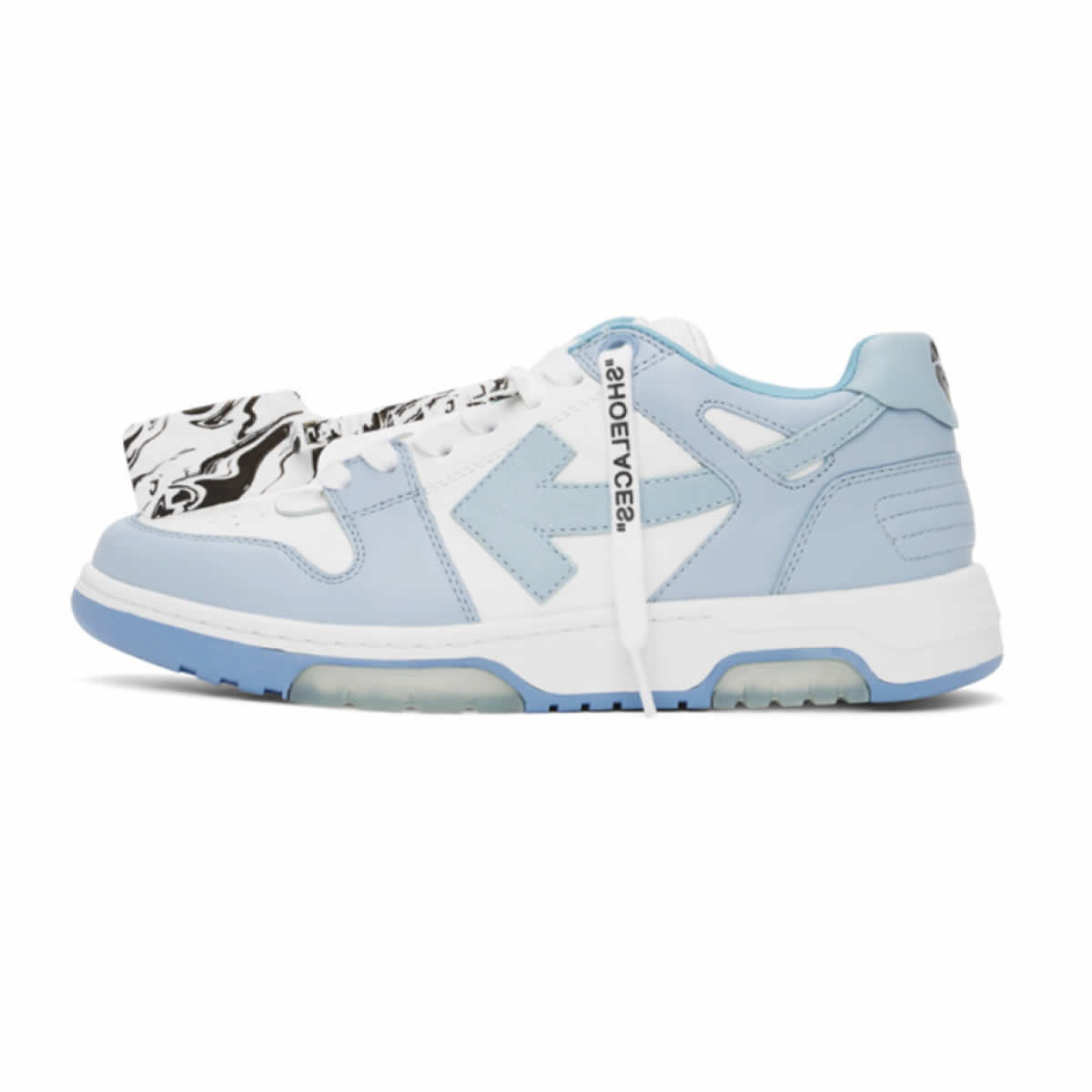 Off White White Blue Out Of Office Ooo Sneakers 222607m237012 1 - www.kickbulk.co