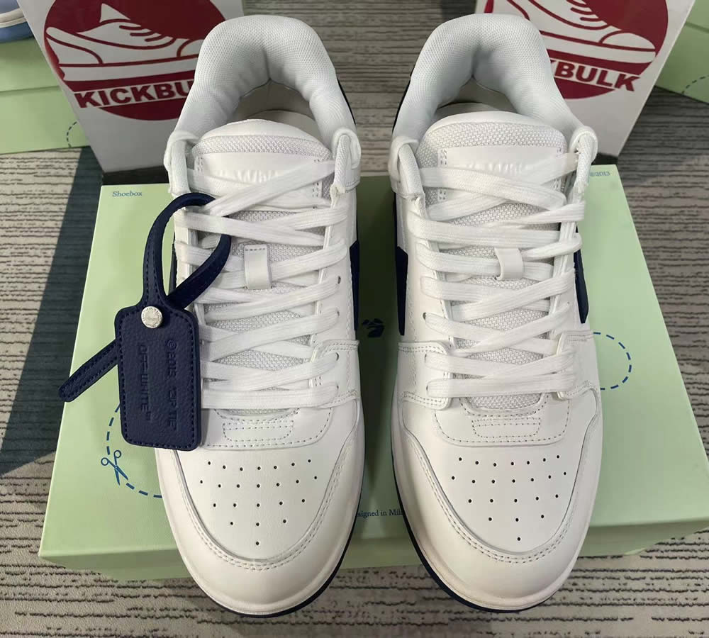 Off White White Navy Blue Out Of Office Ooo Sneakers 222607m237014 2 - www.kickbulk.co