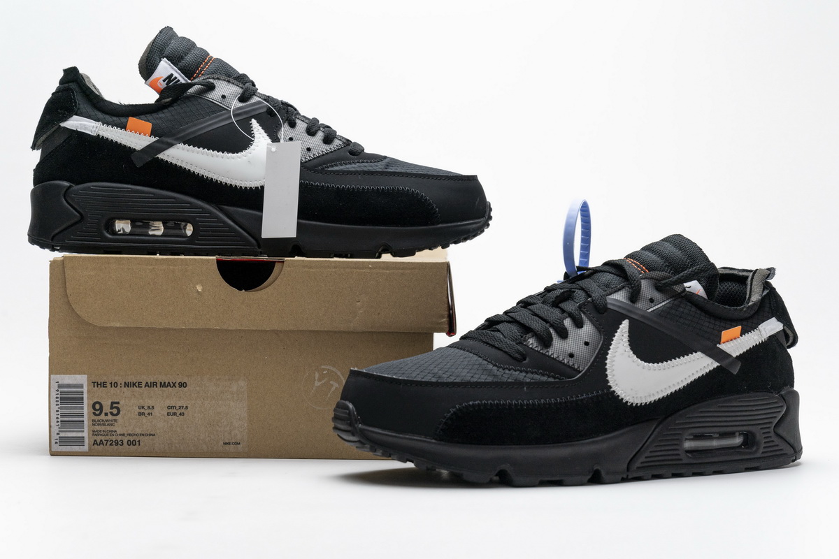 Off White X Nike Air Max 90 Black Aa7293 001 12 - www.kickbulk.co