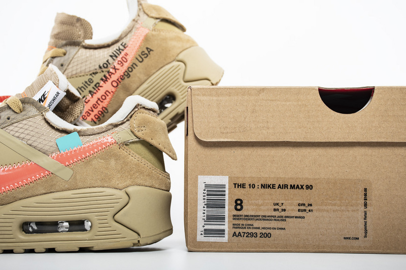 Off White X Nike Air Max 90 Desert Ore Aa7293 200 13 - www.kickbulk.co