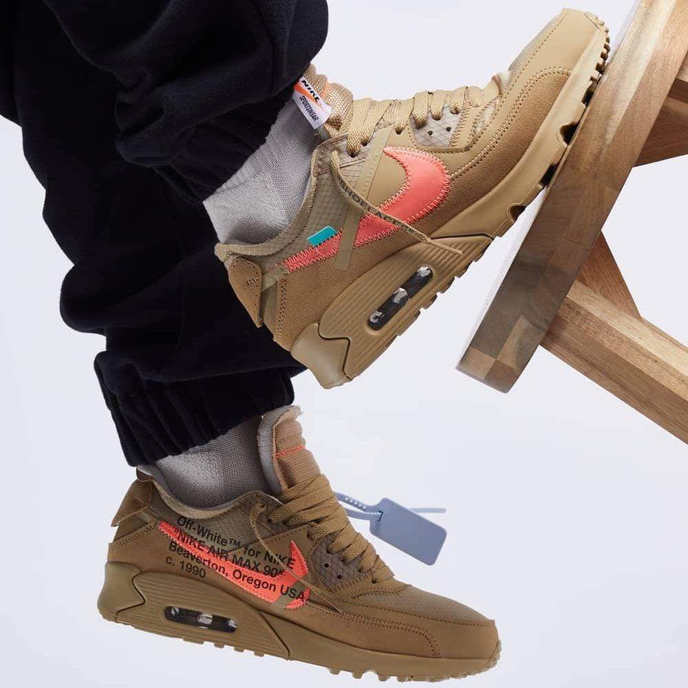 Off White X Nike Air Max 90 Desert Ore Aa7293 200 6 - www.kickbulk.co