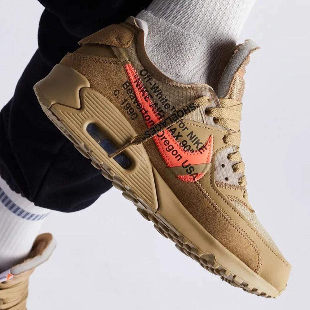 Off White X Nike Air Max 90 Desert Ore Aa7293 200 7 - www.kickbulk.co