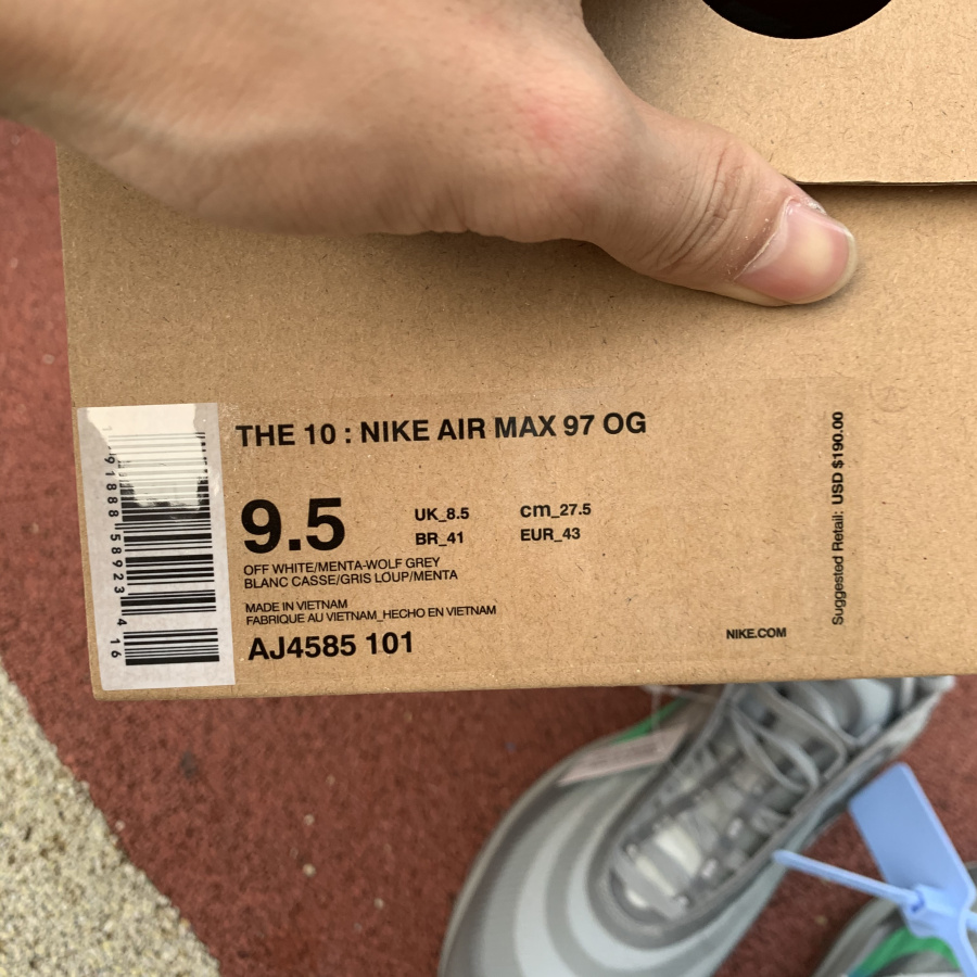 Off White X Nike Air Max 97 Menta Aj4585 101 26 - www.kickbulk.co