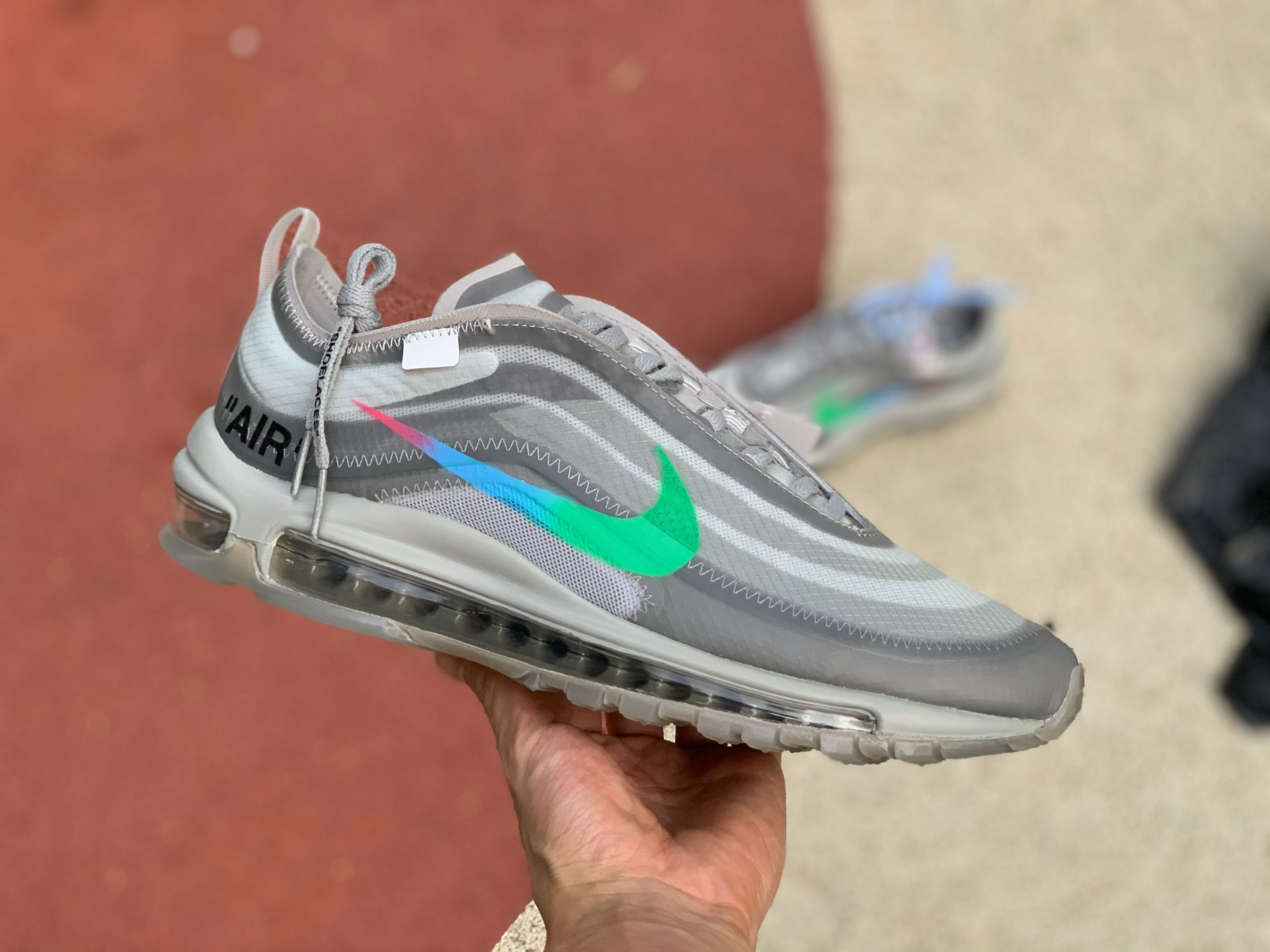 Off White X Nike Air Max 97 Menta Aj4585 101 9 - www.kickbulk.co