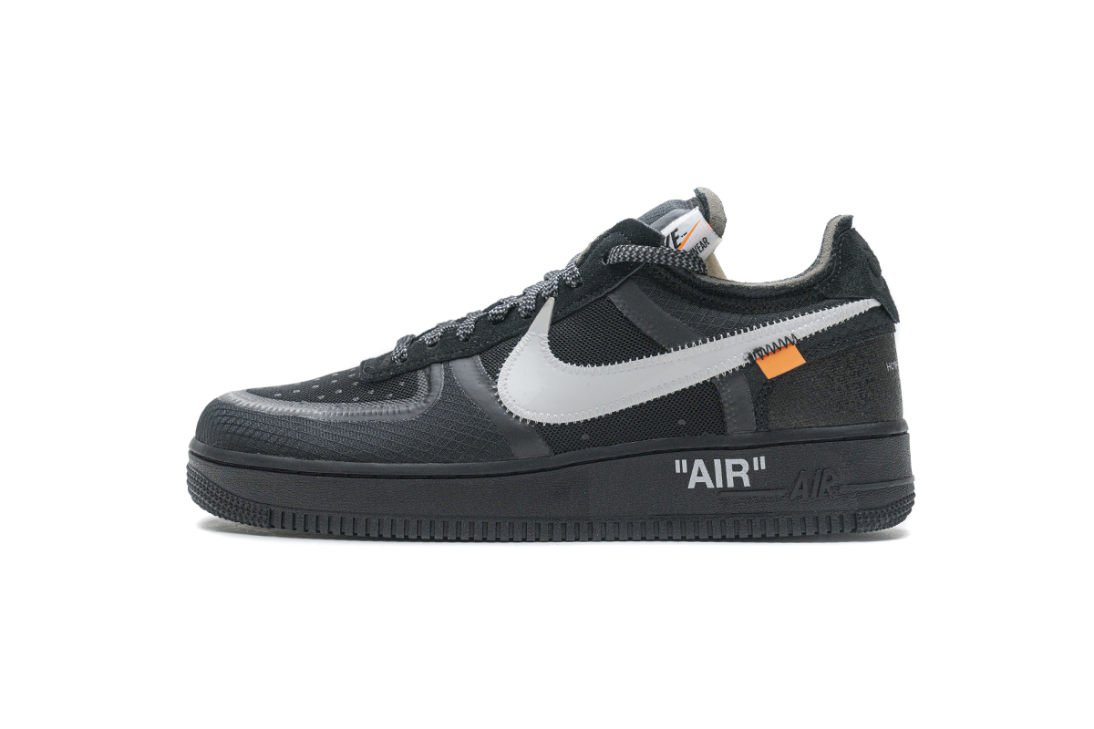 off white air force ones black