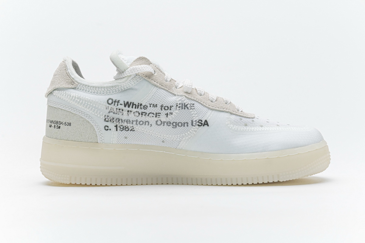 Buy Off-White x Air Force 1 Low 'The Ten' - AO4606 100 - White, GOAT