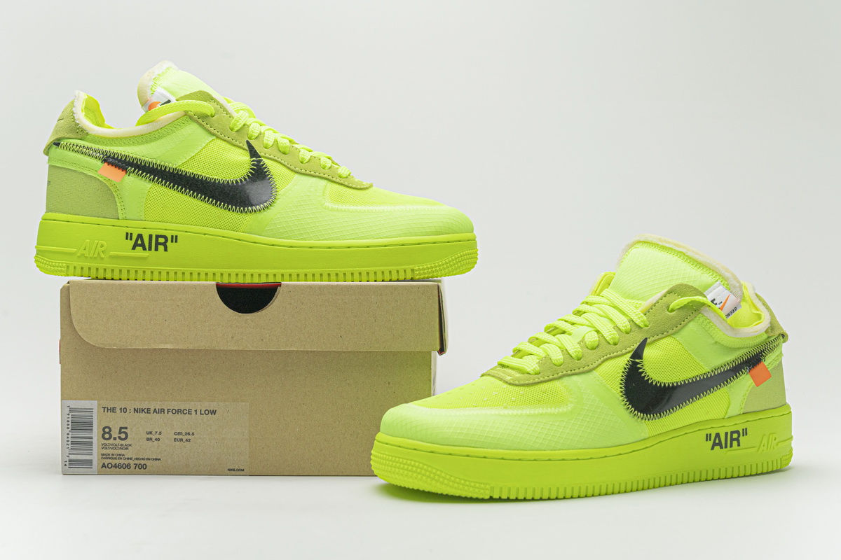 Off White X Nike Air Force 1 Volt Ao4606 700 12 - www.kickbulk.co