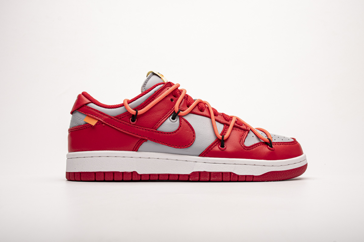 Off White X Nike Dunk Low University Red Ct0856 600 10 - www.kickbulk.co