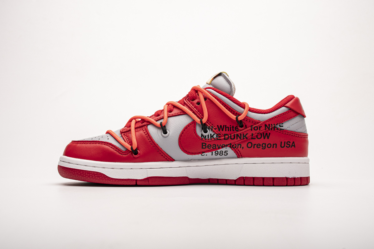 Off White X Nike Dunk Low University Red Ct0856 600 14 - www.kickbulk.co