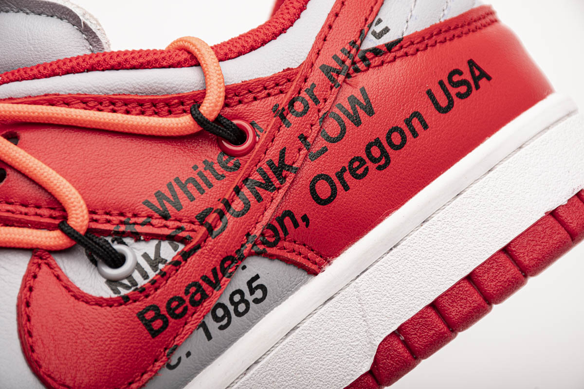 Off White X Nike Dunk Low University Red Ct0856 600 19 - www.kickbulk.co