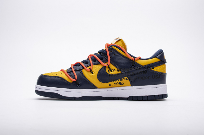 Off White X Nike Dunk Low University Gold Ct0856 700 8 - www.kickbulk.co