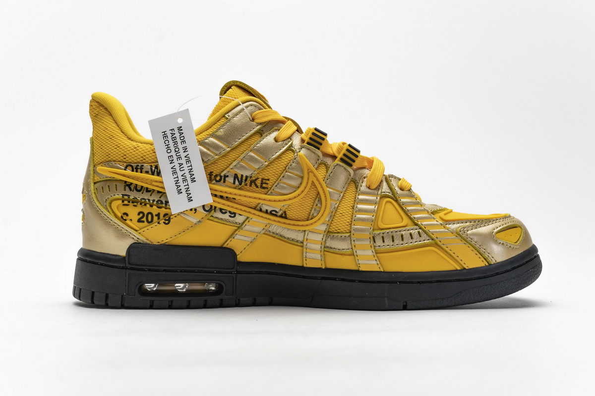 Off White X Nike Air Rubber Dunk University Gold Cu6015 700 2 - www.kickbulk.co