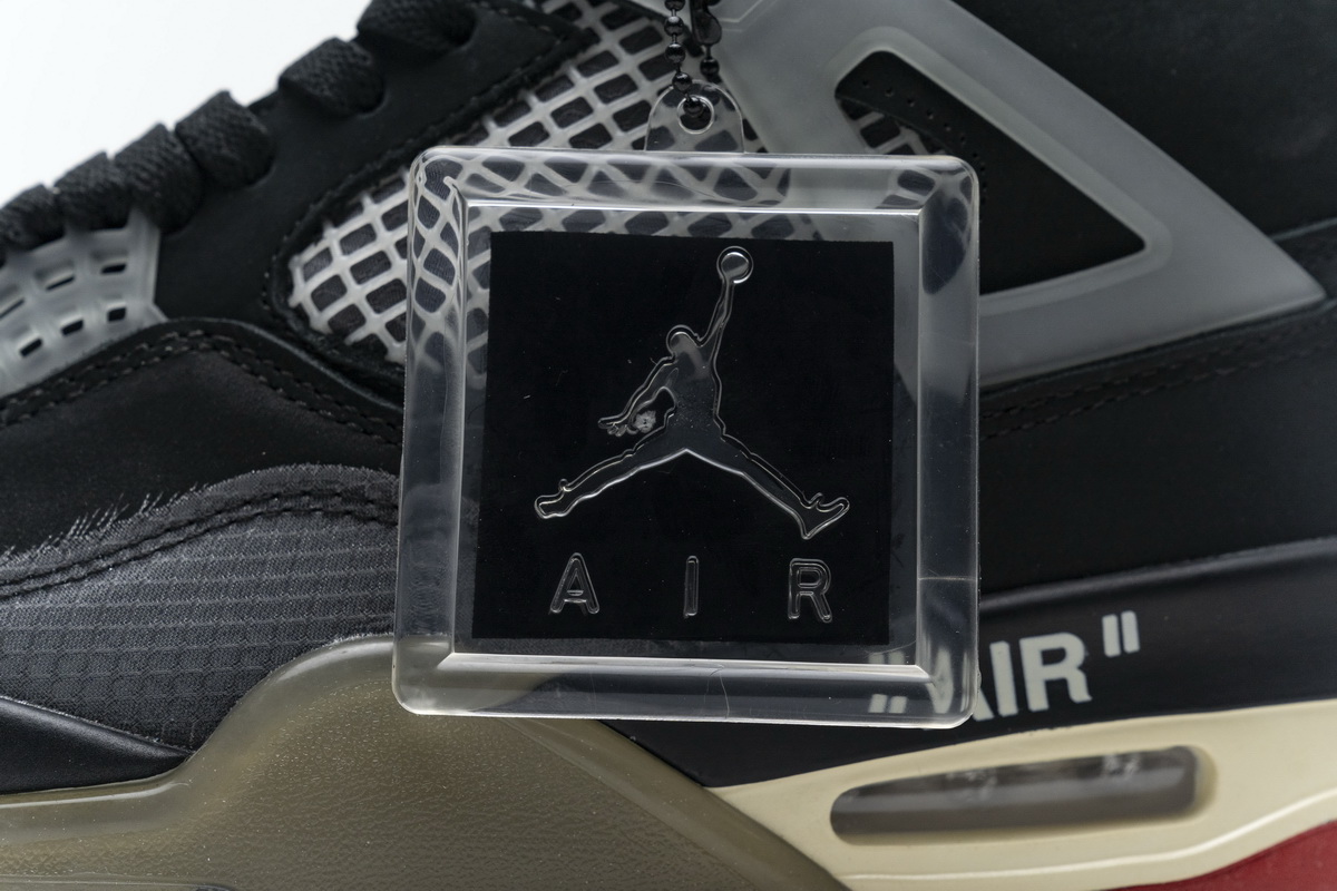 Cv9388 001 Off White X Air Jordan 4 Bred Black Red 10 - www.kickbulk.co