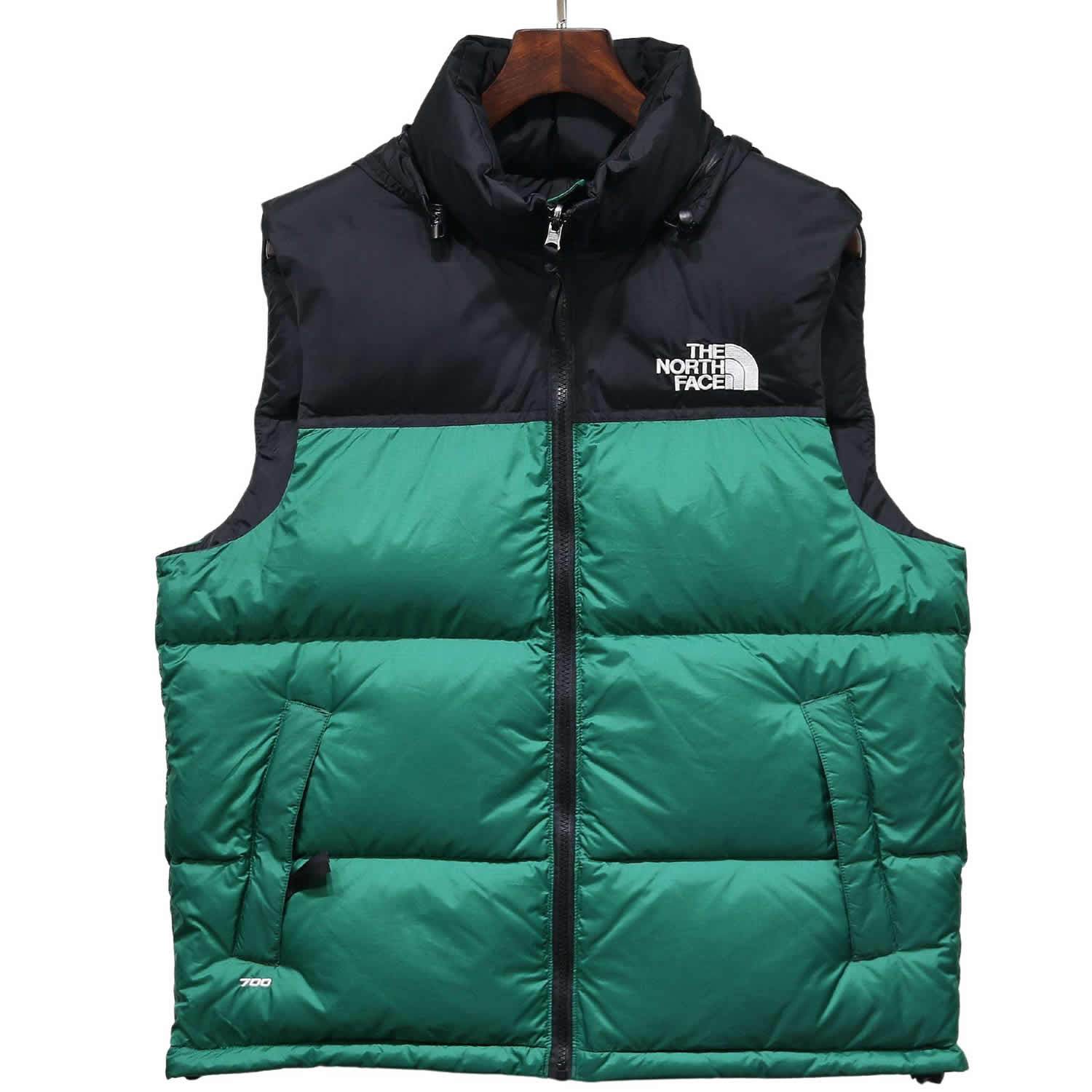 The North Face Down Vest Green 1 - www.kickbulk.co