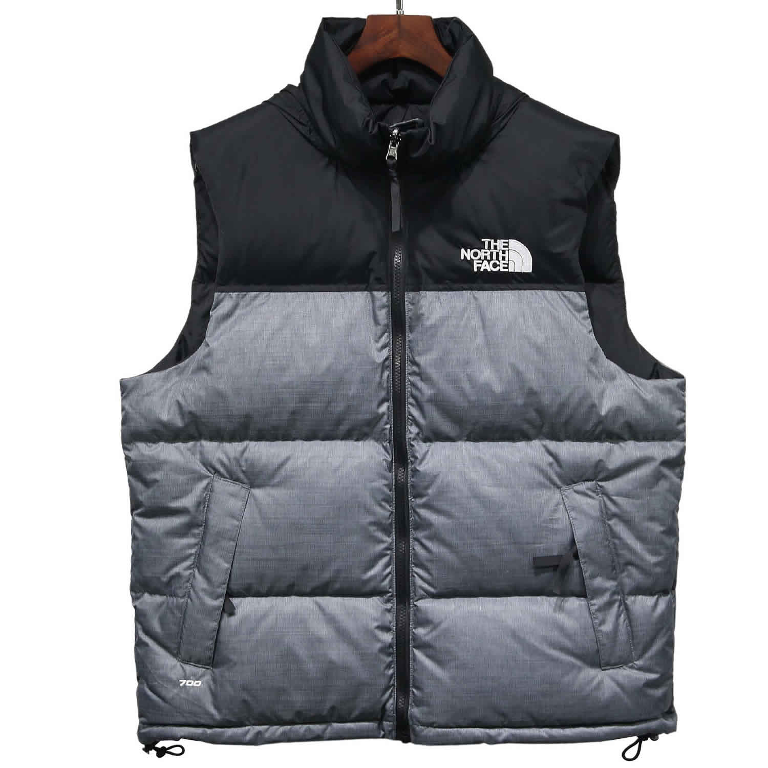 The North Face Down Vest Grey 1 - www.kickbulk.co