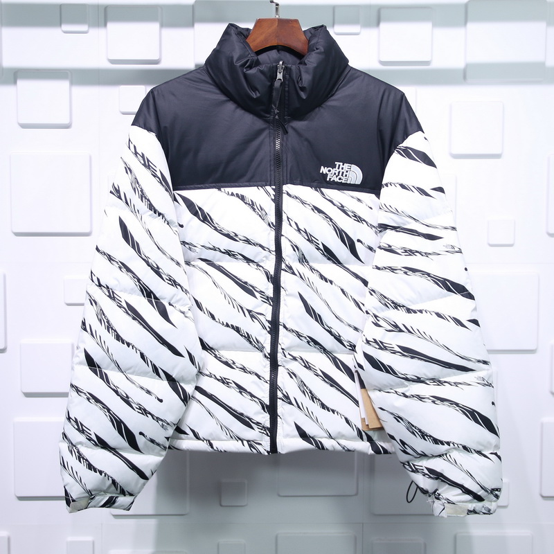 The North Face Zebra Logo Pattern Down Jacket 3 - www.kickbulk.co