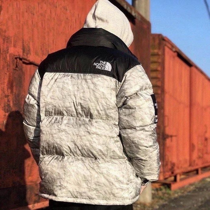 Supreme The North Face Crumpled Printing Down Jacket 5 - www.kickbulk.co