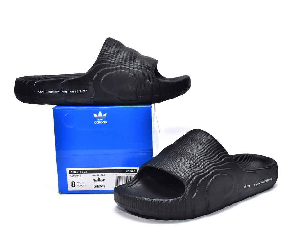 Aiddas Adilette 22 Slides Black Gx6949 5 - www.kickbulk.co