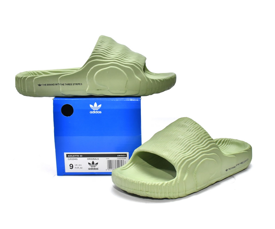 Aiddas Adilette 22 Slides Magic Lime Gx6946 3 - www.kickbulk.co