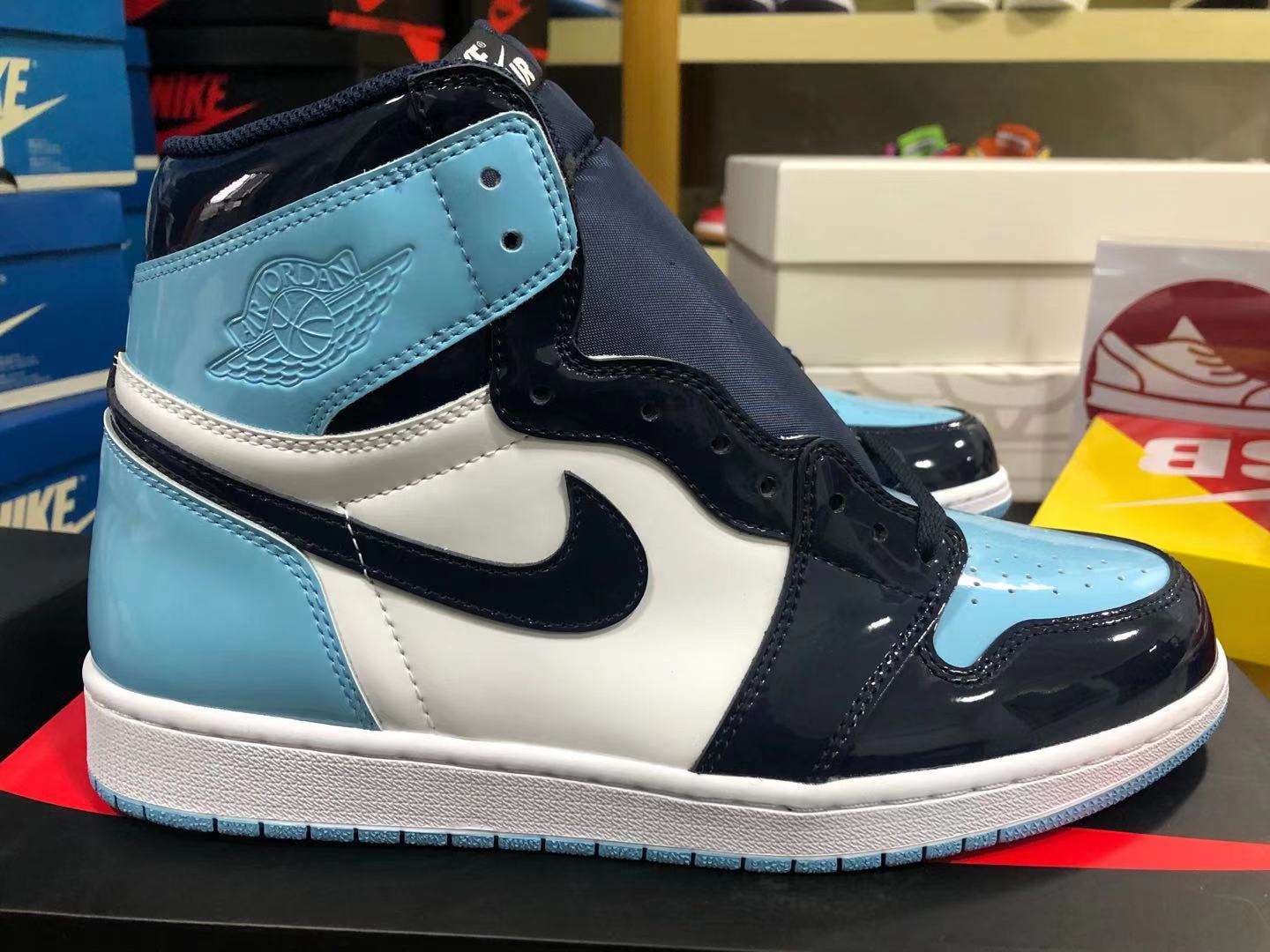 wmns air jordan 1 high og blue chill