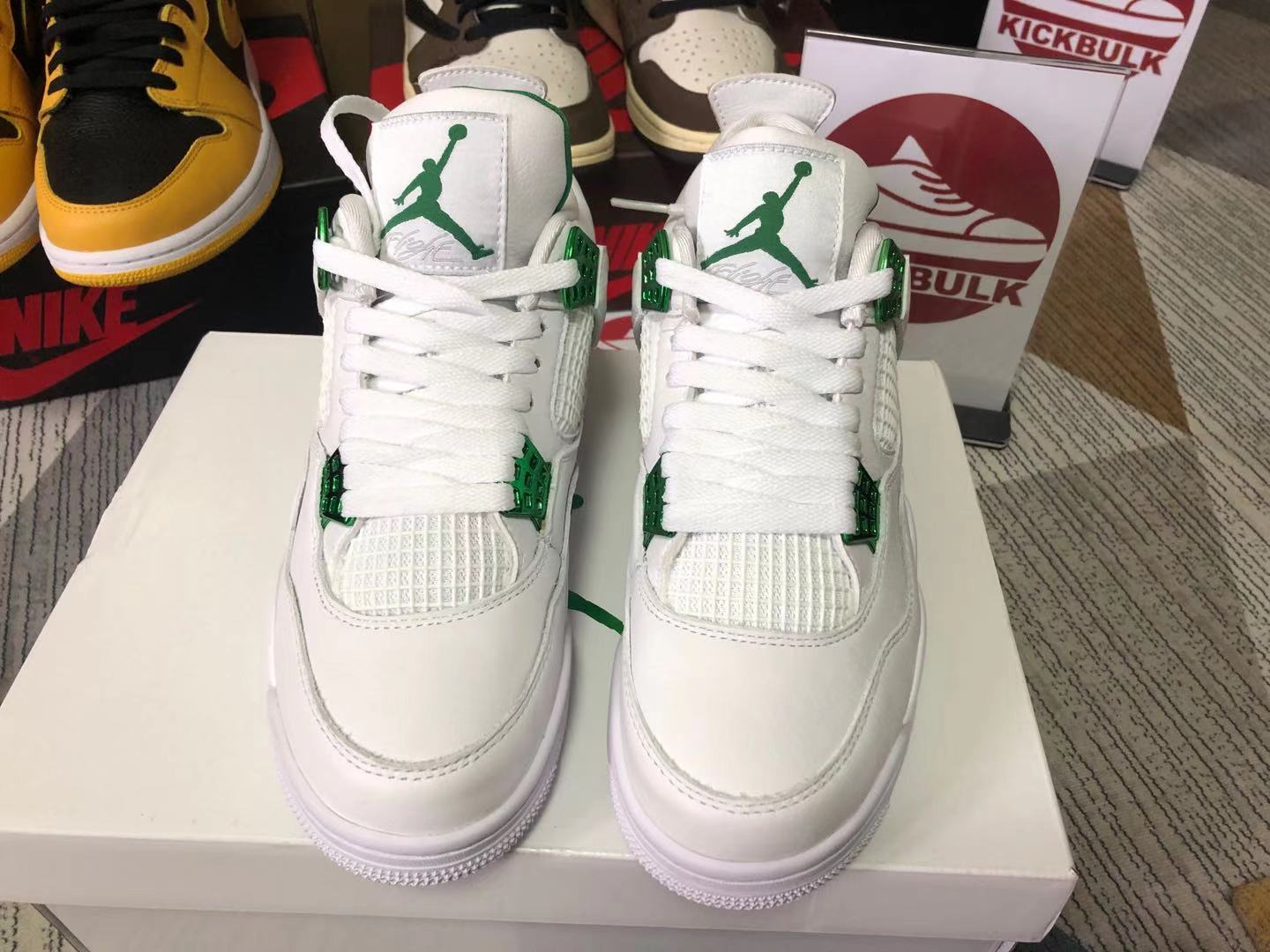 Air Jordan 4 Retro 'Green Metallic' CT8527113 Kickbulk Sneaker shoes
