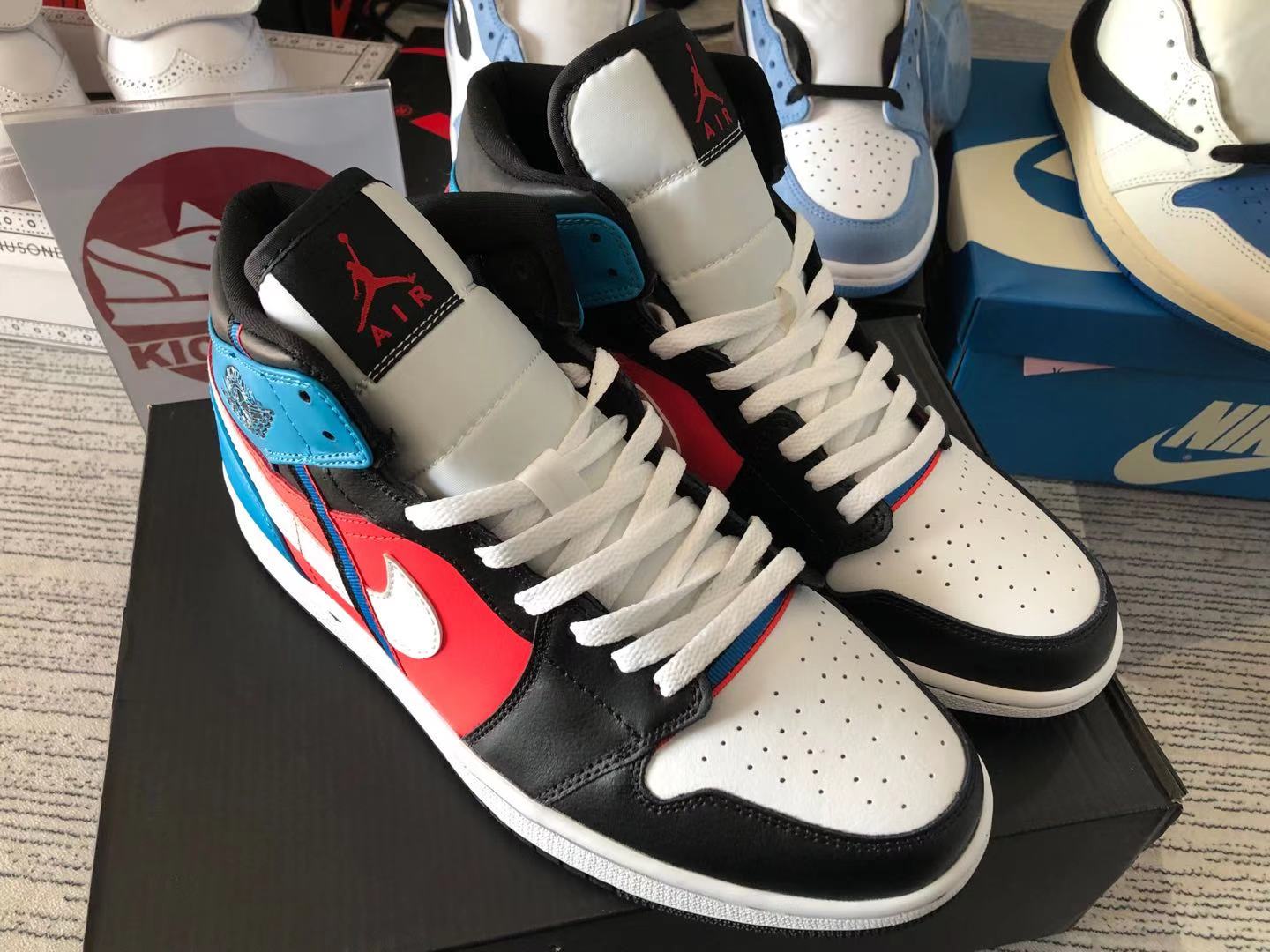 Air Jordan 1 Mid GS 'Game Time' CV4891-001 Kickbulk Sneaker shoes retail  wholesale Camera Photos