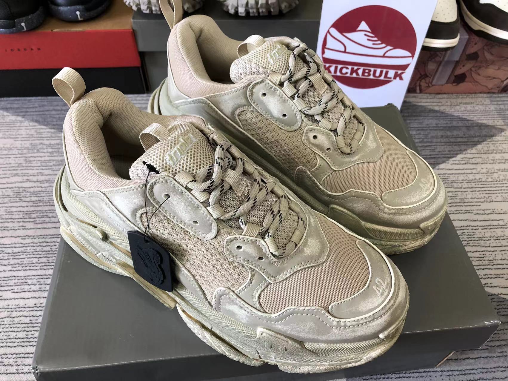 balenciaga bottes beige