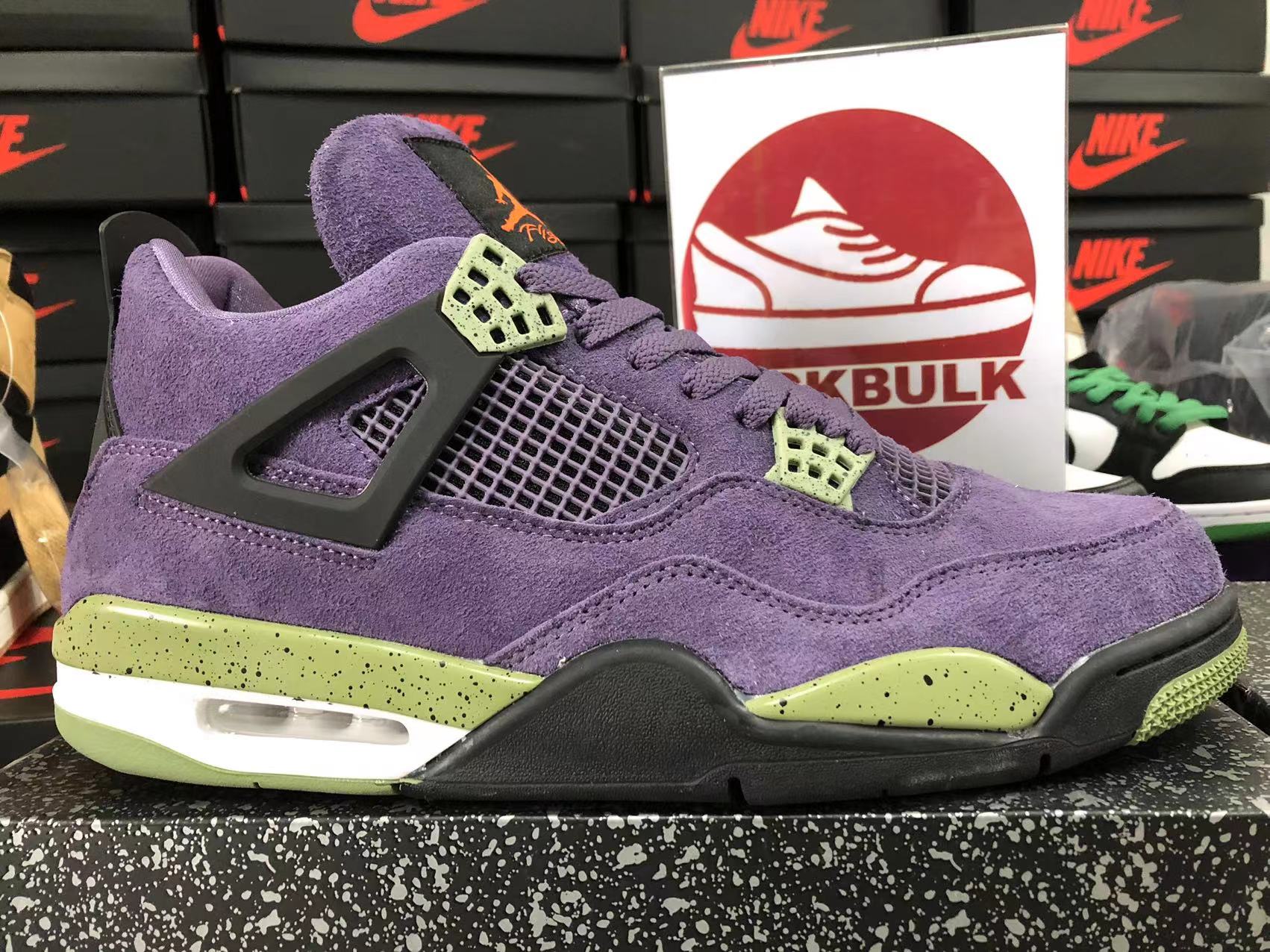 Air Jordan 4 'Canyon Purple' 2022 AQ9129500 Kickbulk Sneaker Camera photos