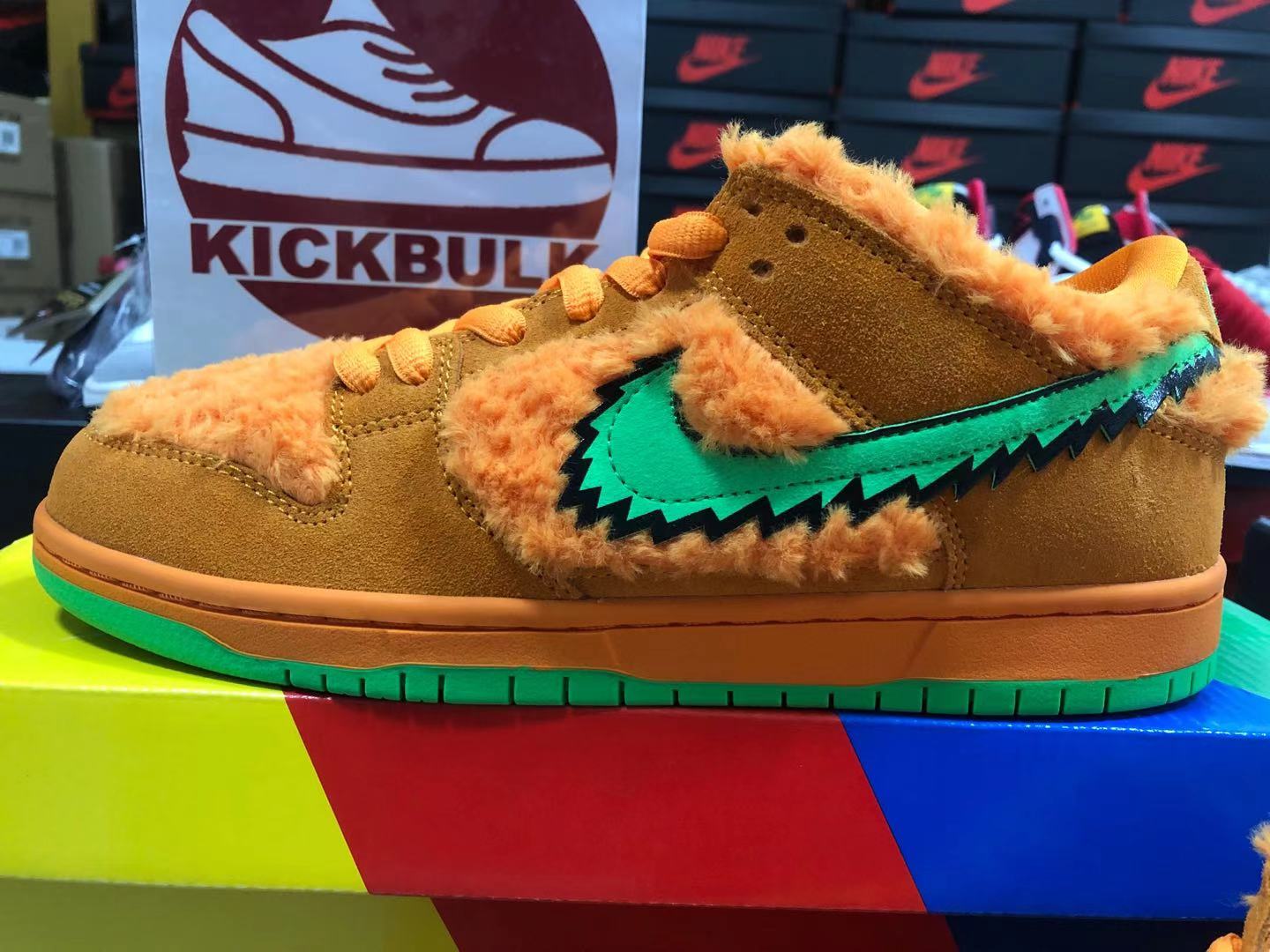 orange bear dunks