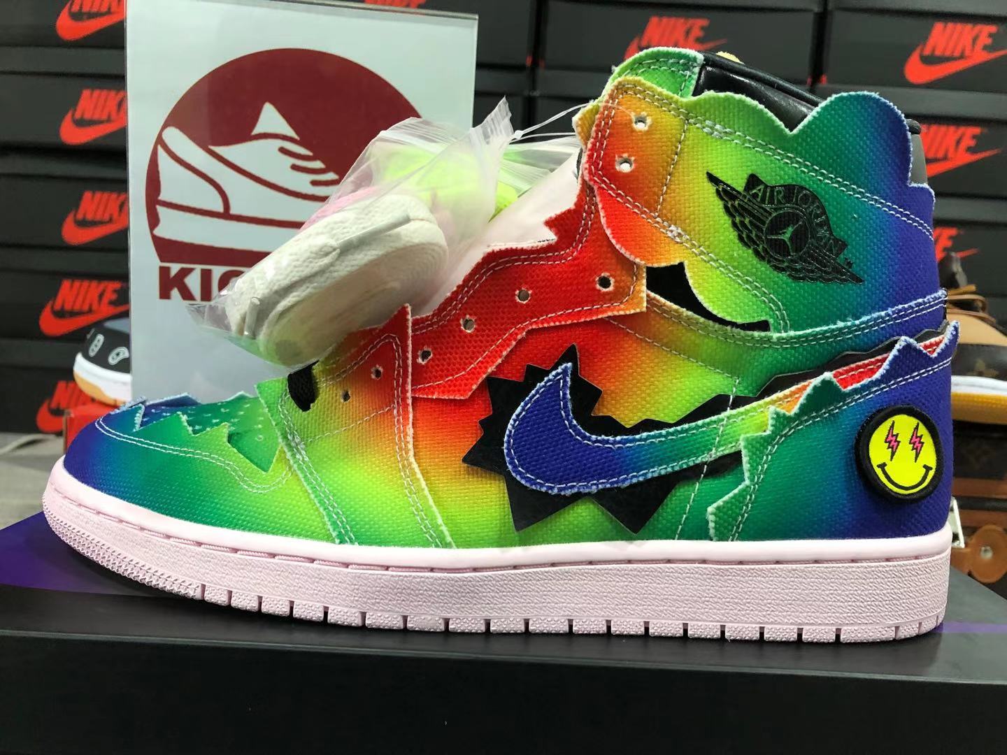 J BALVIN X AIR JORDAN 1 RETRO HIGH OG MULTI-COLOR DC3481-900 Kickbulk  Sneaker Camera photos