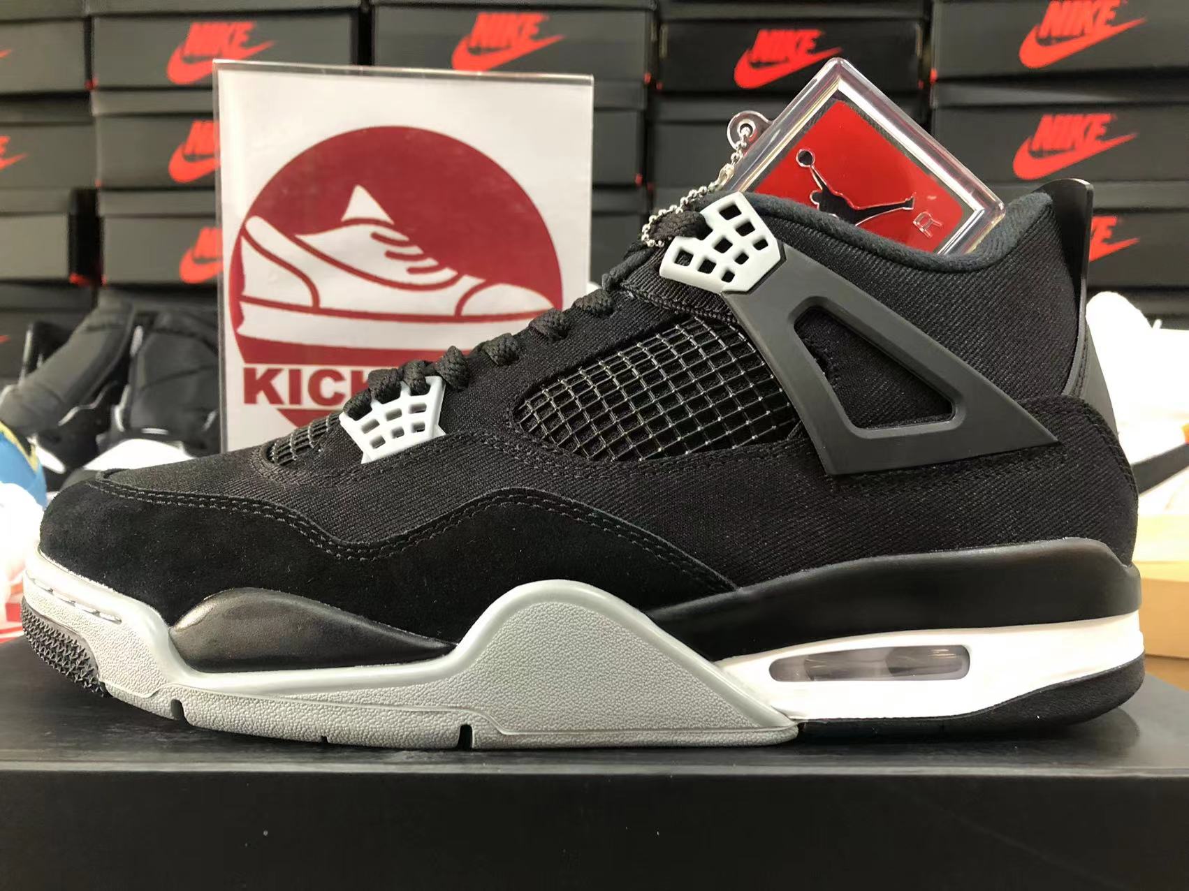 AIR JORDAN 4 RETRO 'BLACK CANVAS' 2022 DH7138006 Kickbulk Sneaker