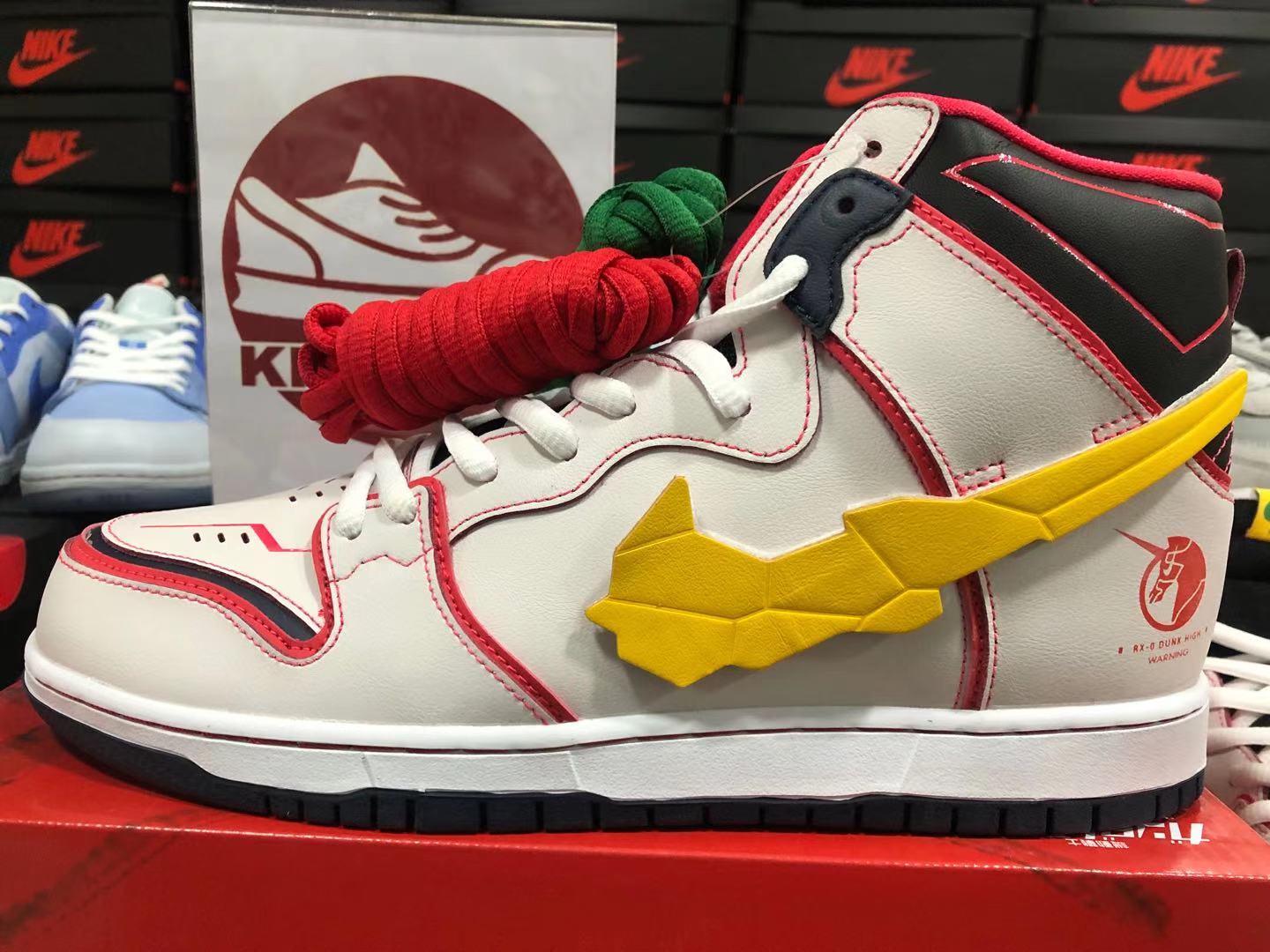 GUNDAM X DUNK HIGH SB 'PROJECT UNICORN - RX-0' DH7717-100 Kickbulk Sneaker Camera photos