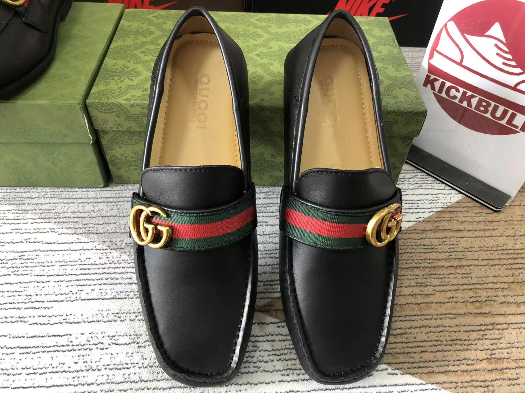 Kickbulk Custom made Gucci leather shoes quality control camera photos ...