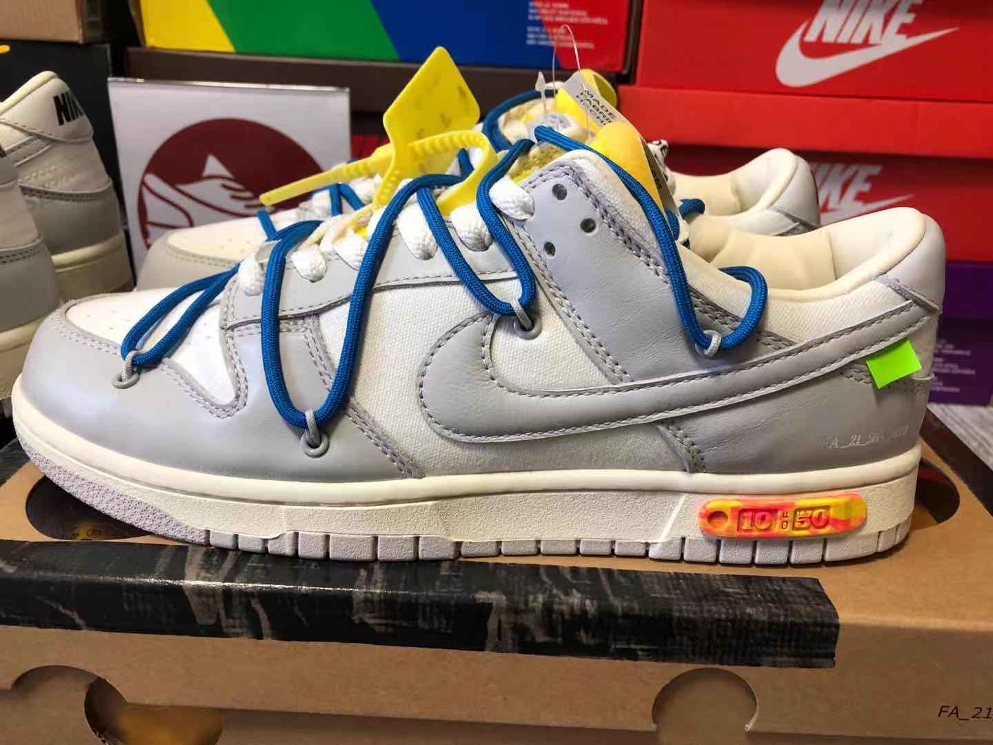 off white dunk box