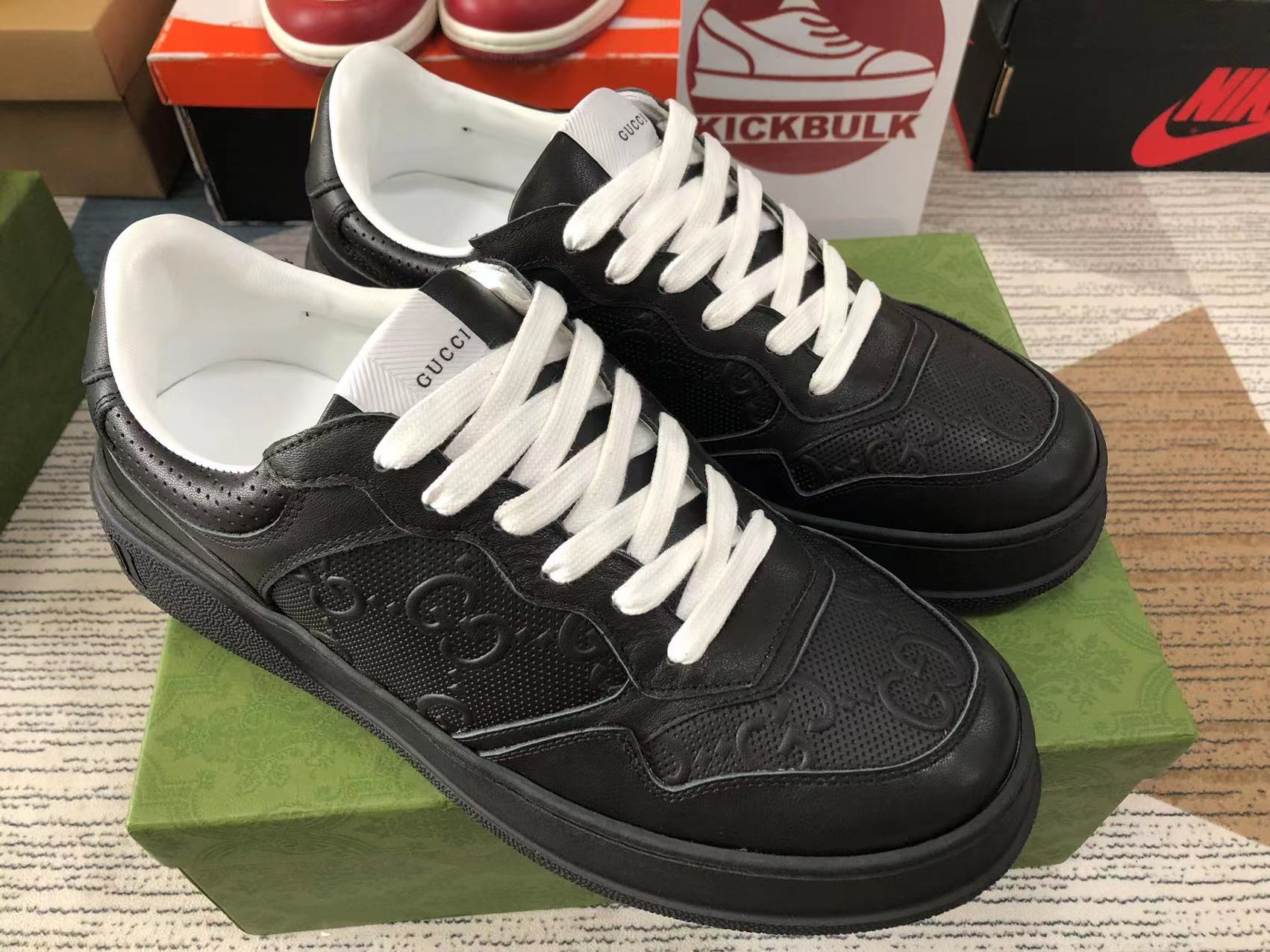 black gucci shoes